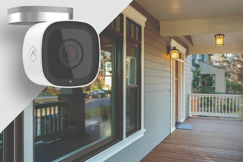 Security camera and house front porch